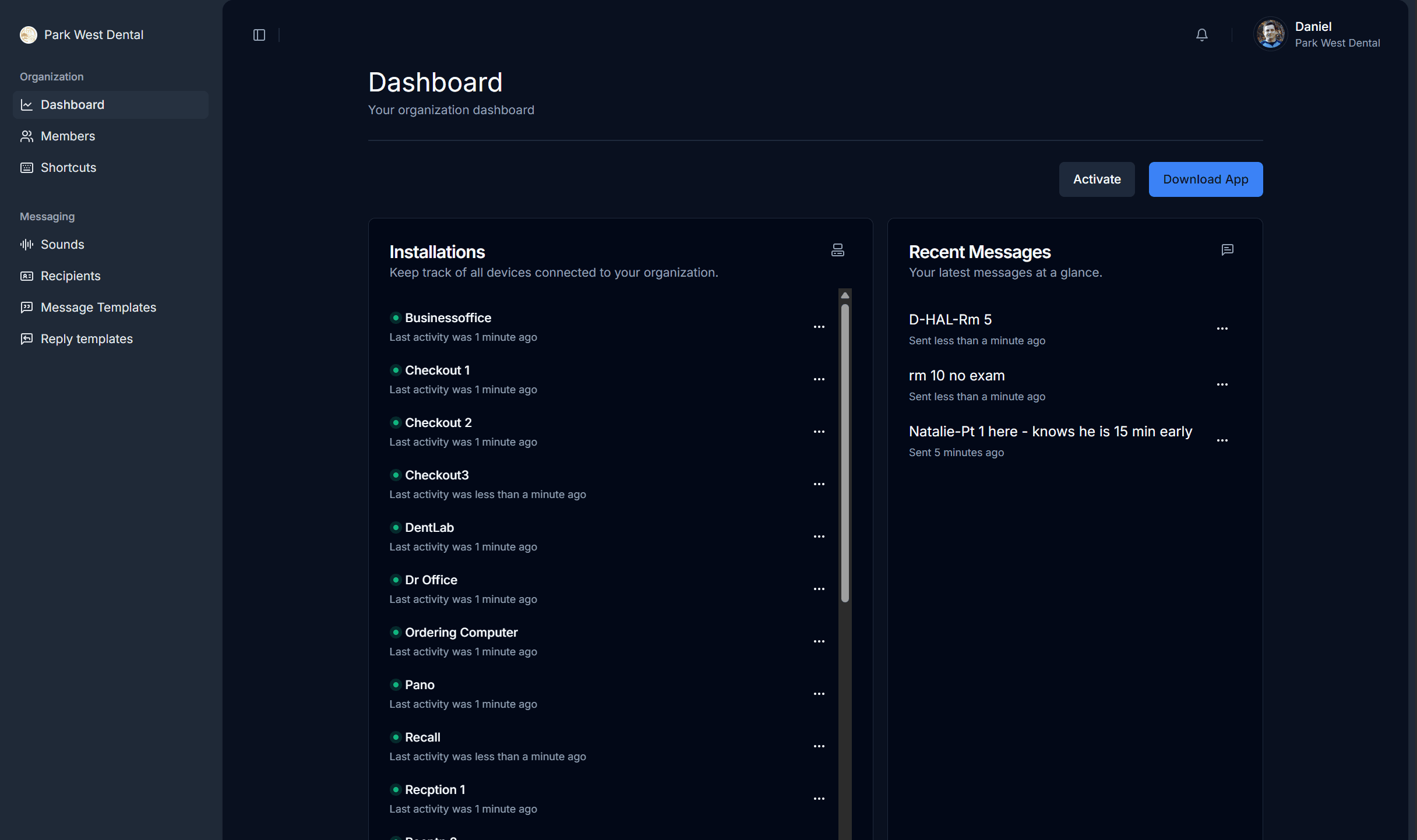 App screenshot